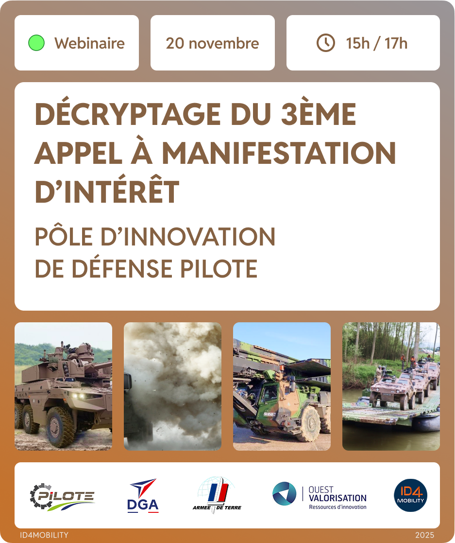 [WEBINAIRE] Décryptage du 3ème Appel à Manifestation d’intérêt - Pôle d’innovation de défense