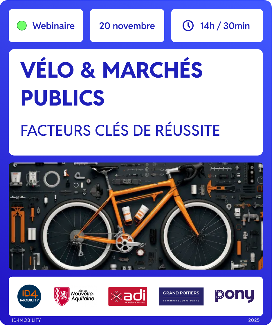 [WEBINAIRE] Vélo & Marchés publics : facteurs clés de réussite