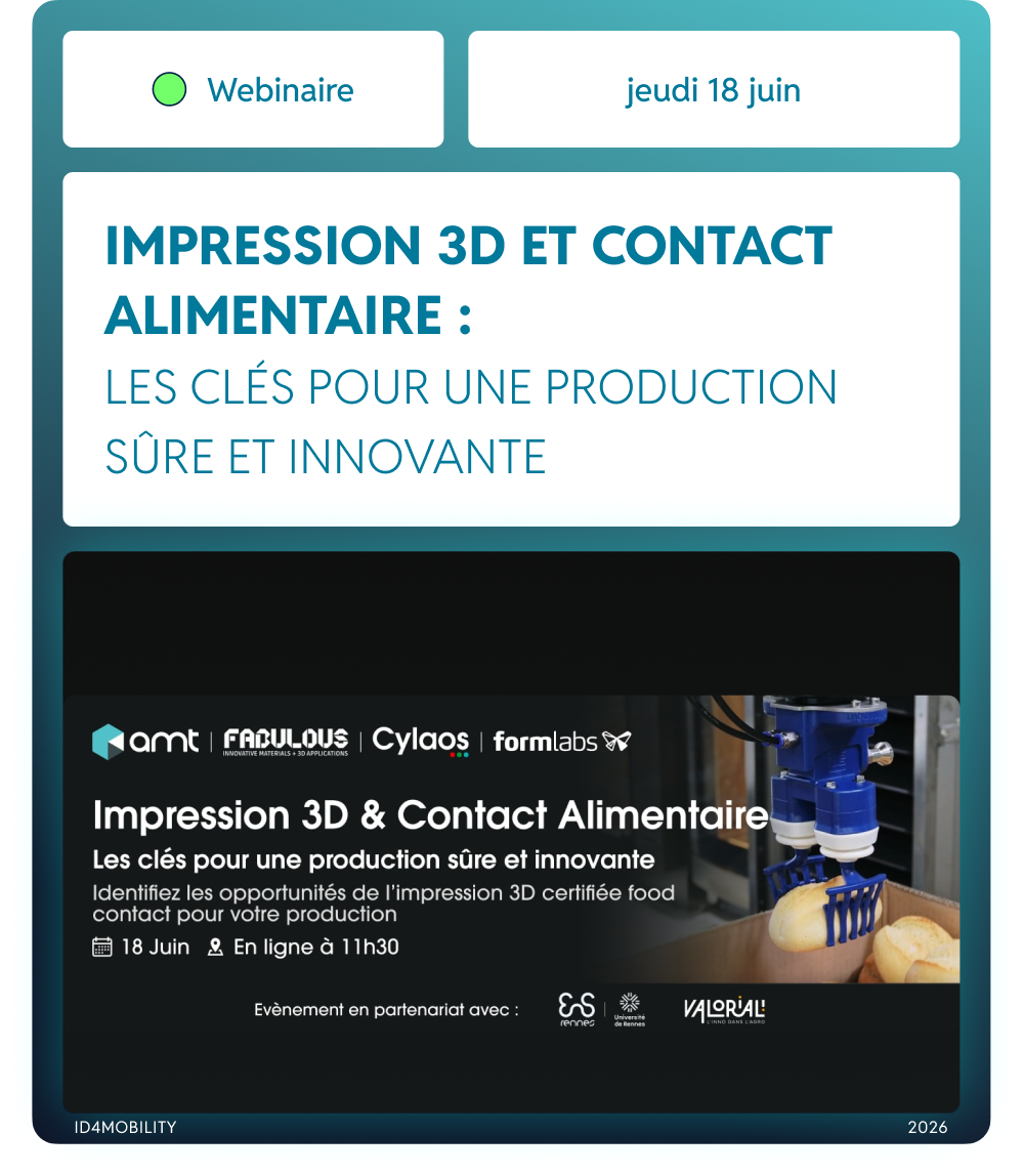 [WEBINAIRE] Impression 3D et contact alimentaire : Les clés pour une production sûre et innovante