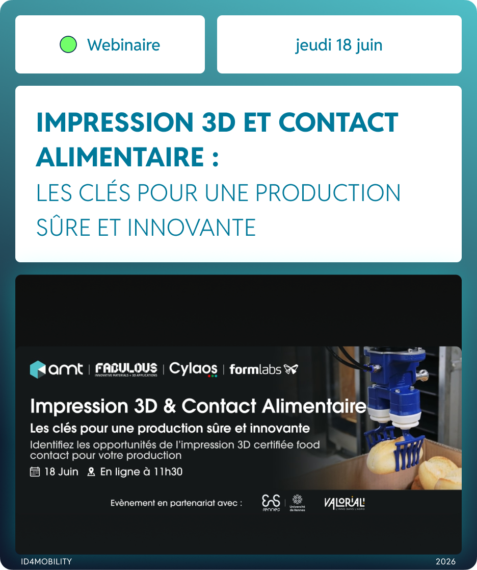 [WEBINAIRE] Impression 3D et contact alimentaire : Les clés pour une production sûre et innovante