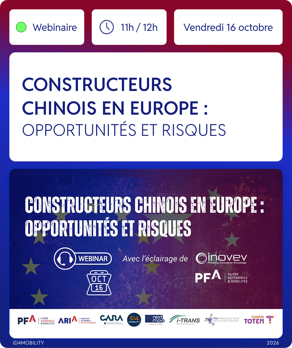 [WEBINAIRE] Constructeurs chinois en Europe : opportunités et risques