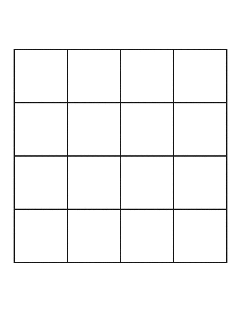 4 by 4 Grid