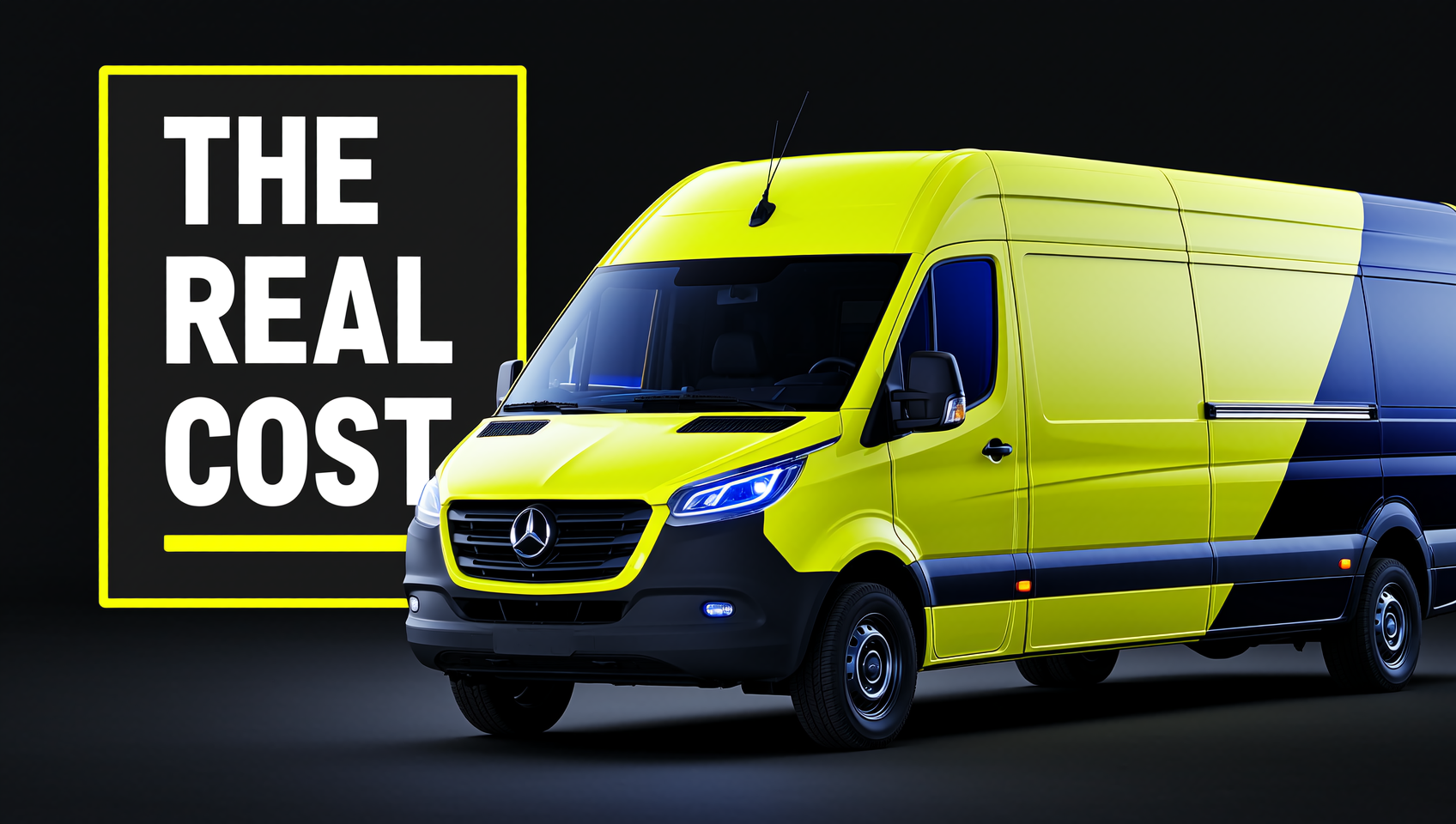 Conceptual commercial fleet wrap illustration for vehicle wrap cost