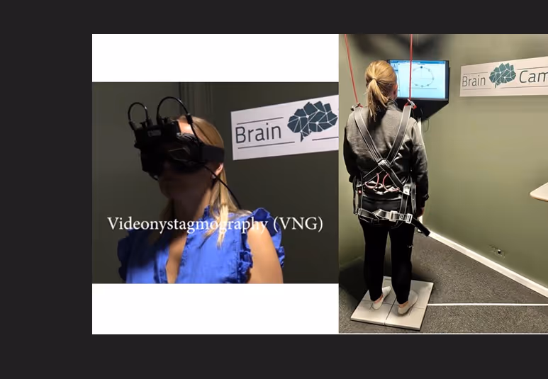 performing tests with videonystagmography