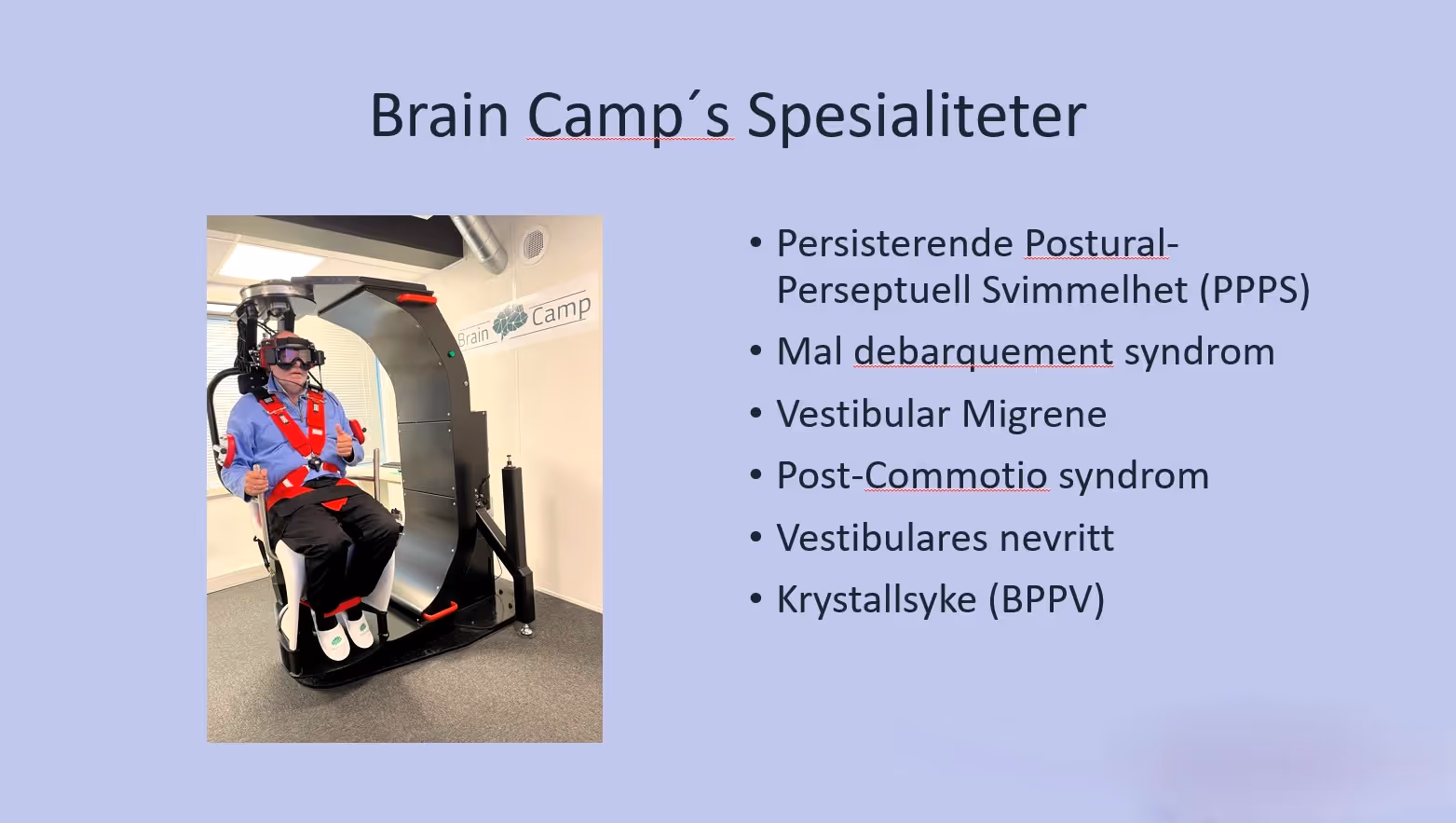 Norsk helsepersonell: Hvordan henvise pasient til Brain Camp