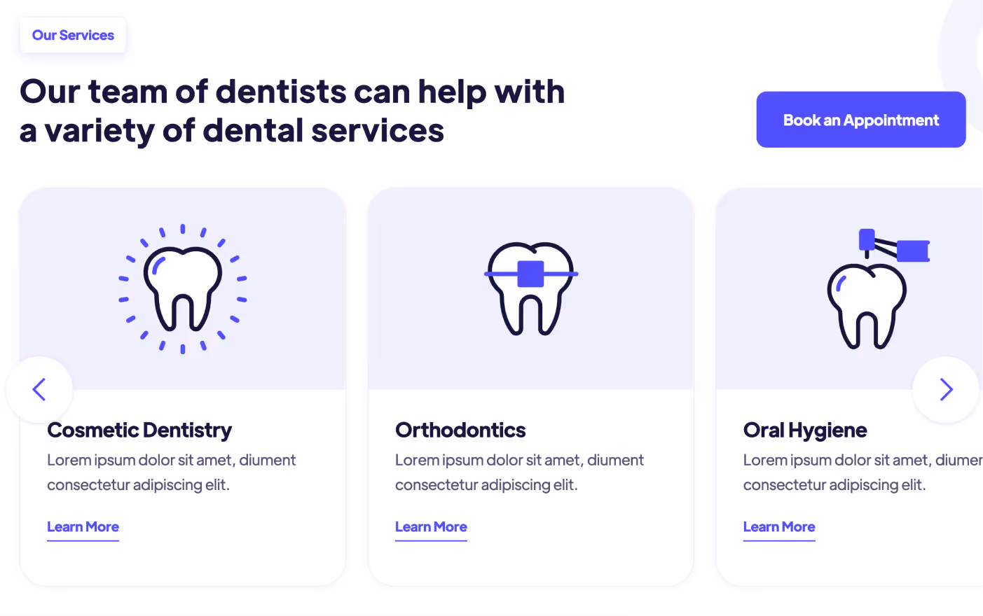 Graphic Icons - Dentist Webflow Template