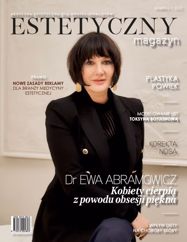 Ewa Abramowicz na okładce magazynu
