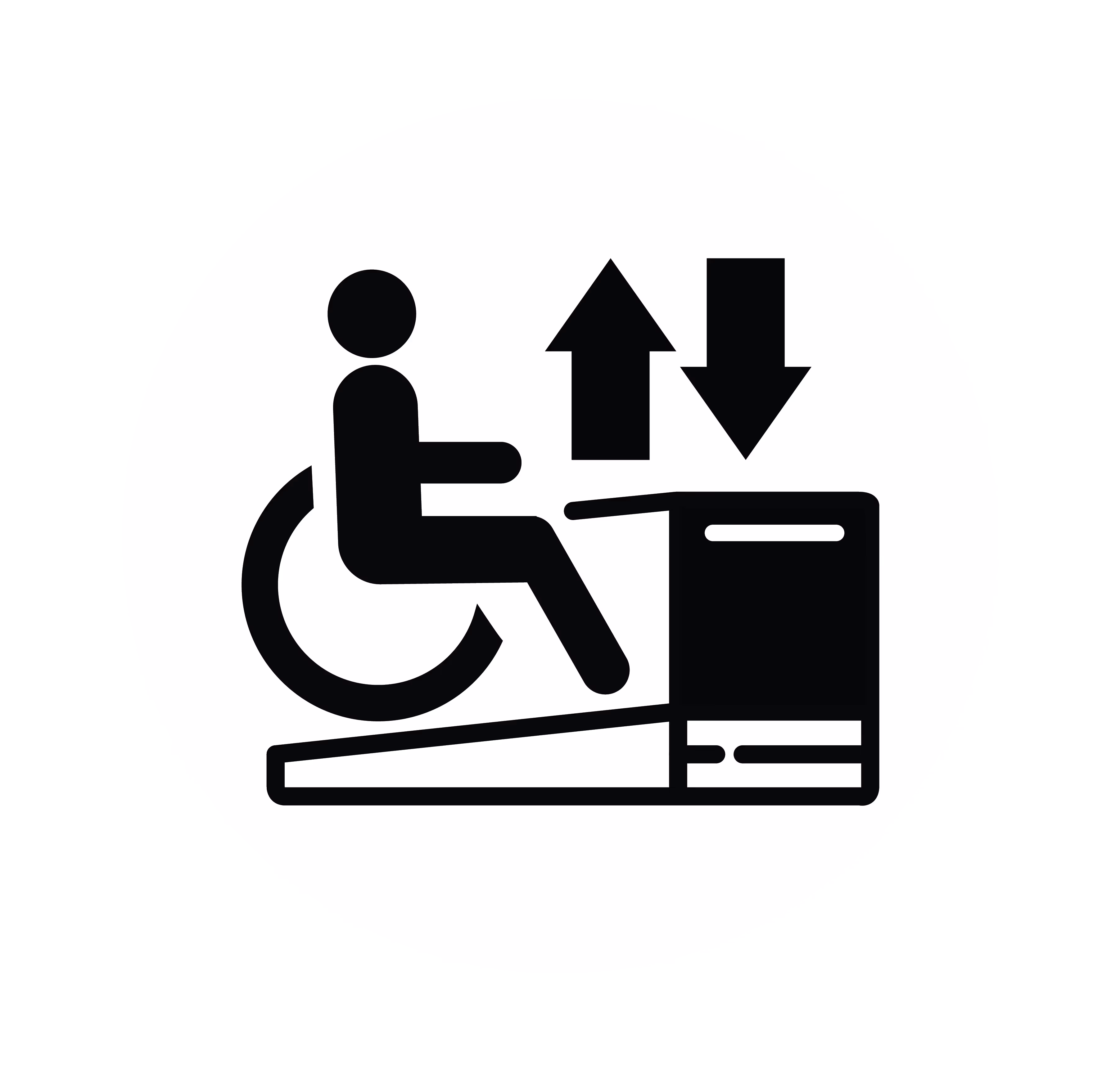 Vertical lift logo