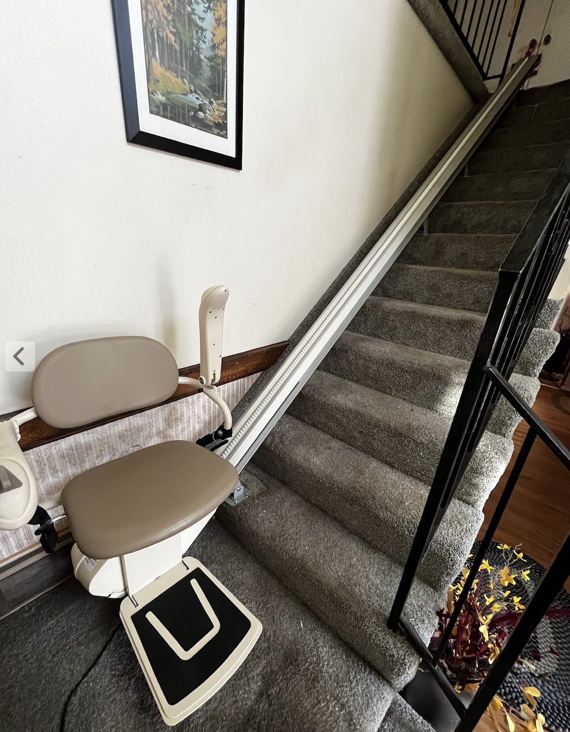 Wheelchair accessible ramp installation in a home, showcasing mobility solutions for safe entry and exit.