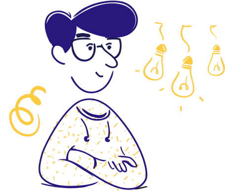 Illustration of a young boy smiling.