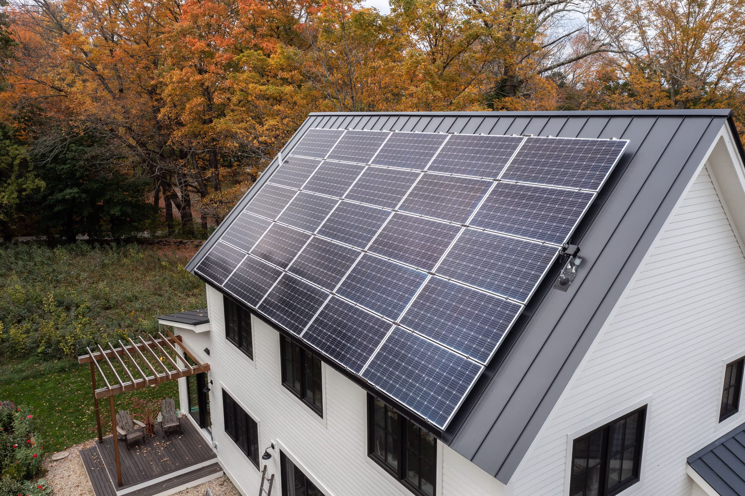BrightBuilt home with solar panel roof.