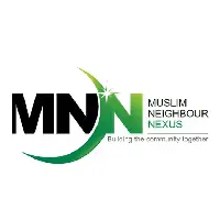The logo for Muslim Neighbour Nexus (MNN) features the letters "MNN" with a green crescent moon graphic, accompanied by the tagline "Building the community together."