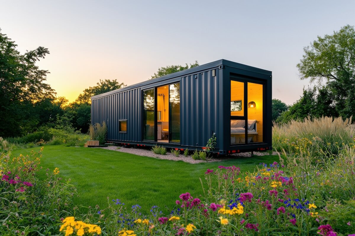 Wohncontainer im Garten