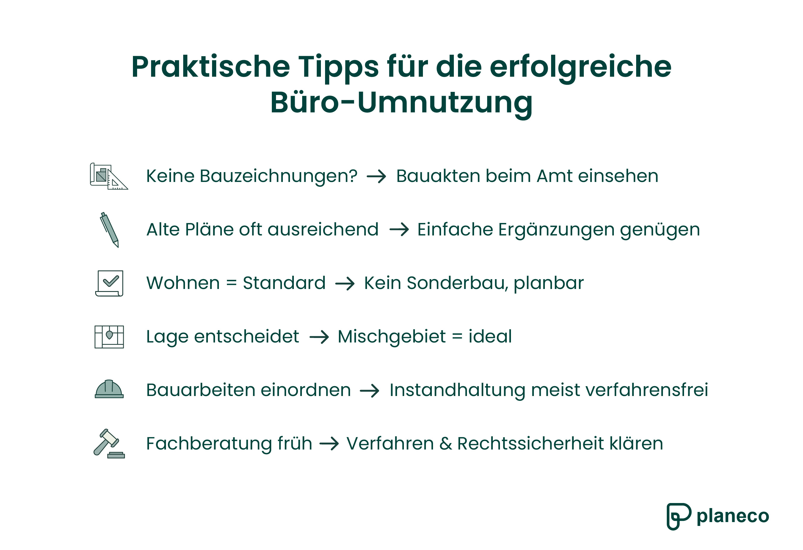 6 Tipps aus der Praxis für eine erfolgreiche Büro-Umnutzung