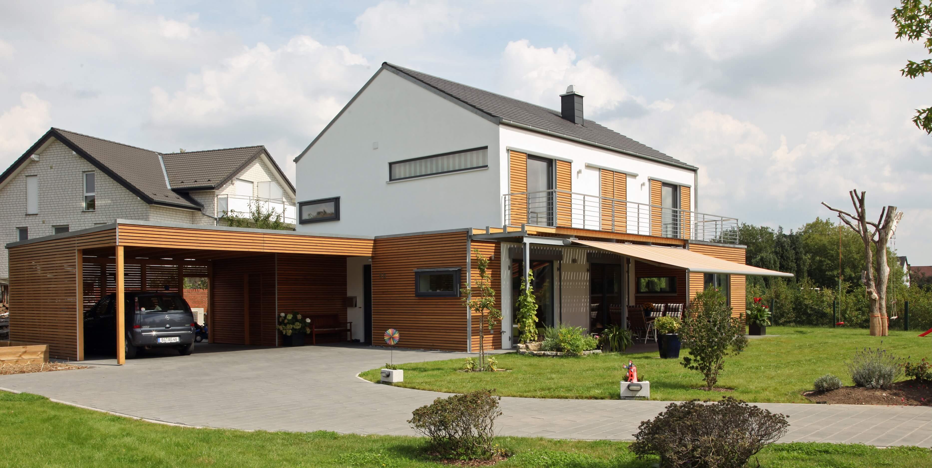 Carport-Anbau an Eigenheim und Abstand zu den Nachbarn