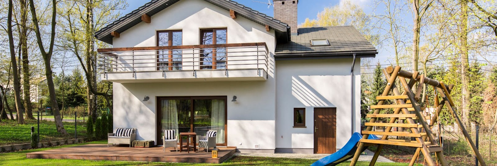 Freitragender Balkon an einem Haus