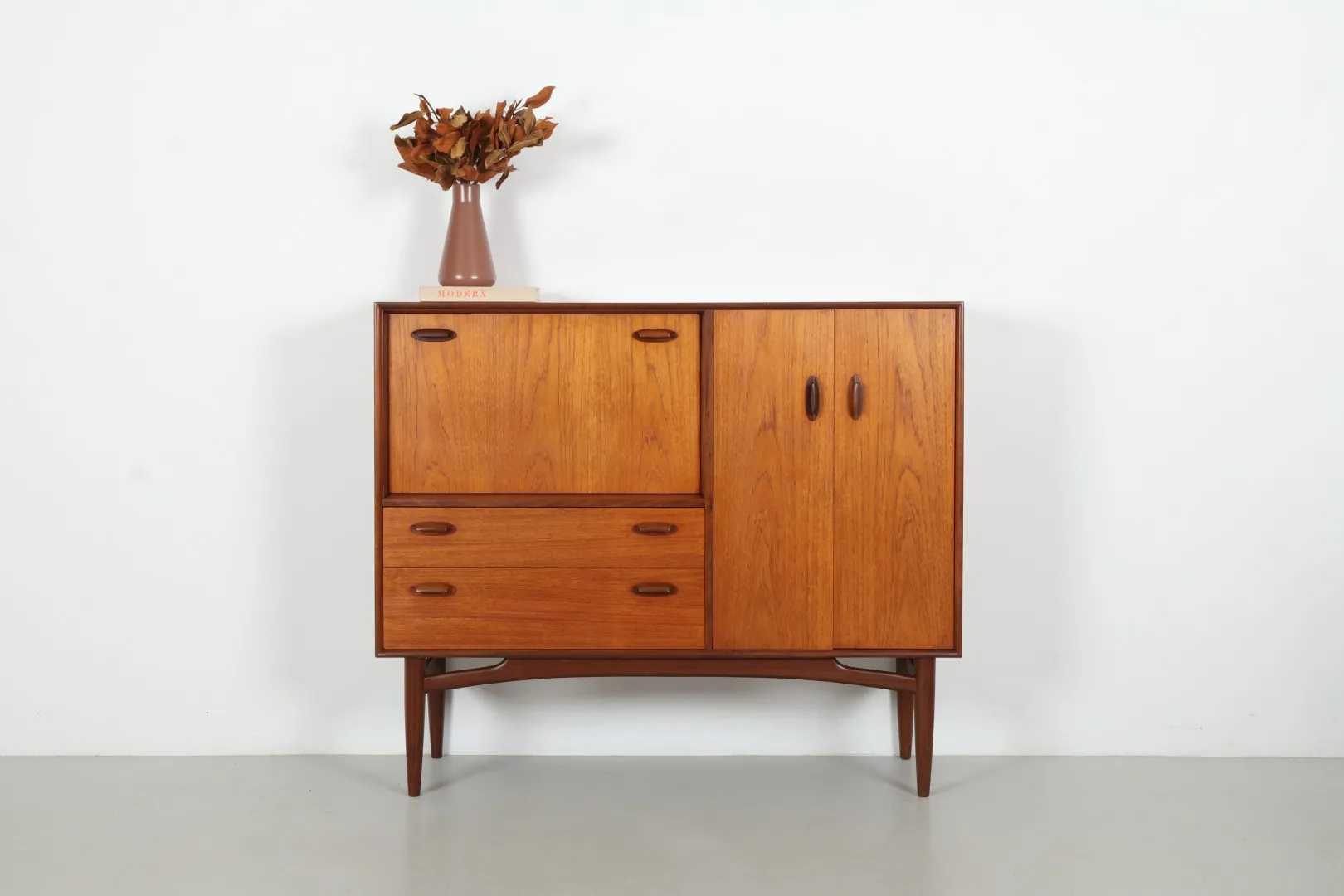 Elegant Victor Wilkins 'Brasilia' Model 4055 Tall Sideboard by G-Plan