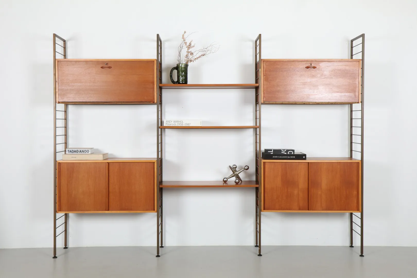 Impressive Robert Heal 'Ladderax' Three Bay Shelving Unit by Staples