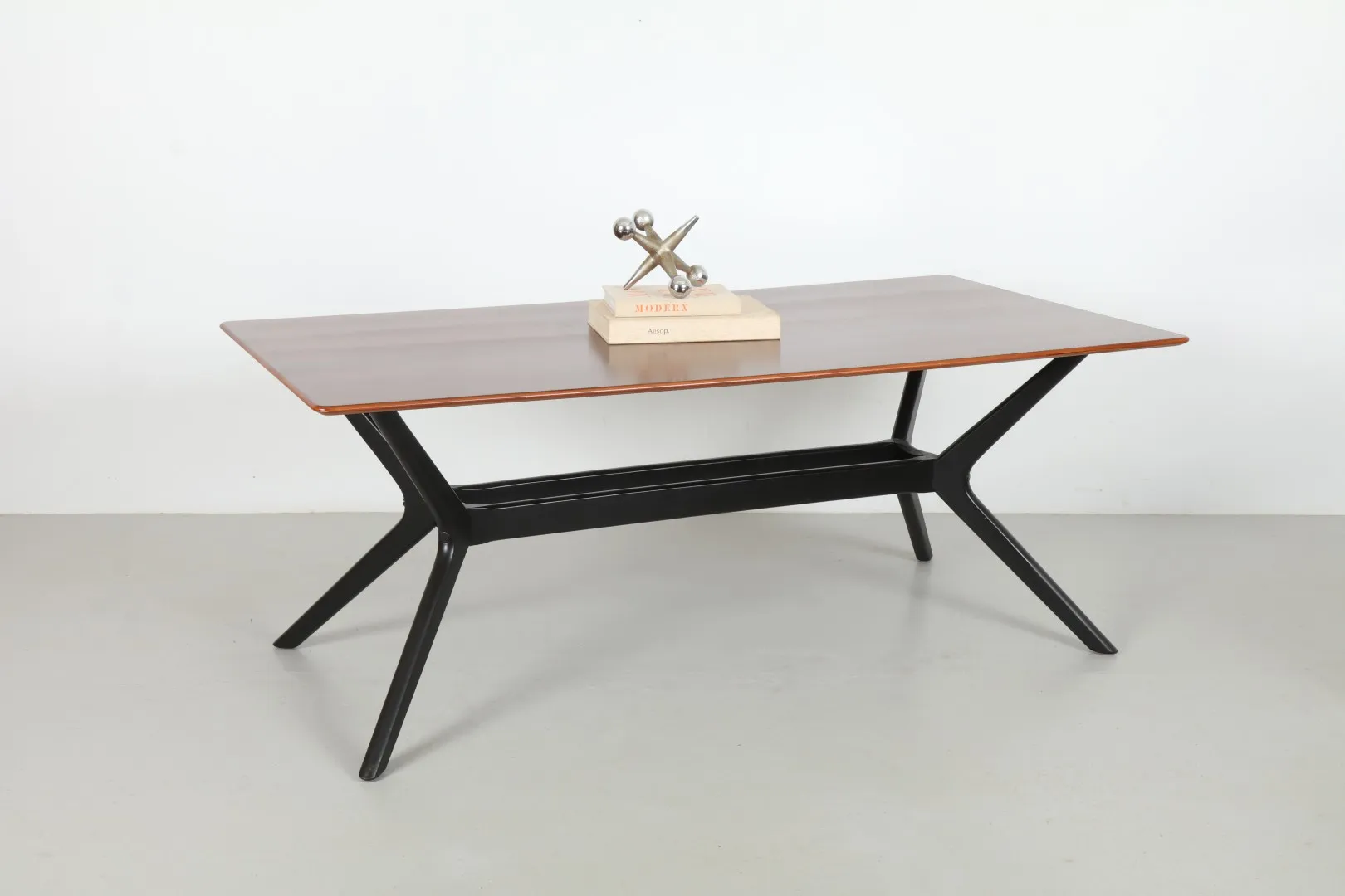 Bold Victor Wilkins Tola and Black Large 'Helicopter' Large Dining Table by G-Plan
