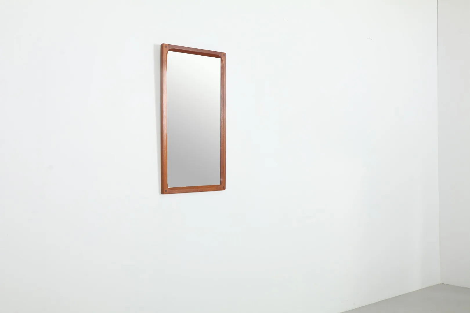 Refined Kai Kristiansen 'No 163K' Teak Mirror by Aksel Kjersgaard