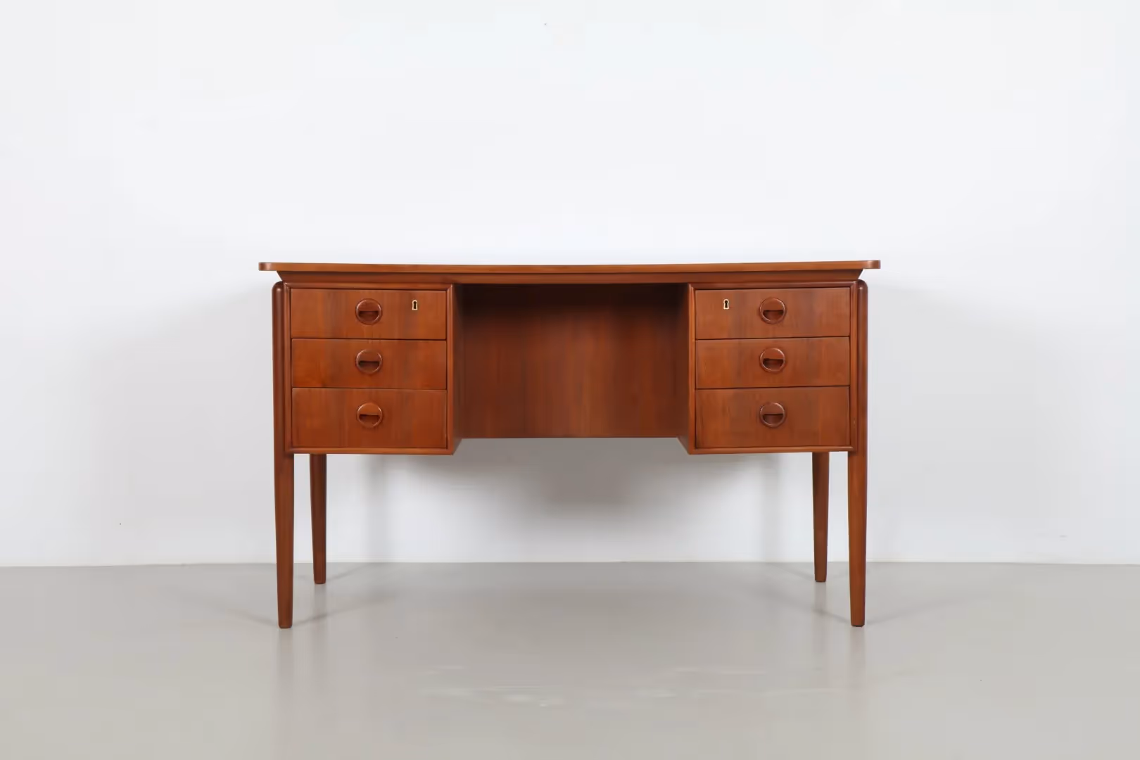 Refined Mid-Century Danish Teak Desk