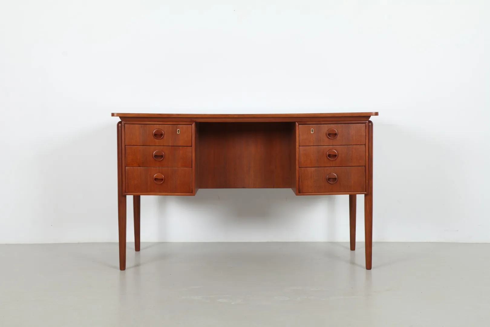 Refined Mid-Century Danish Teak Desk
