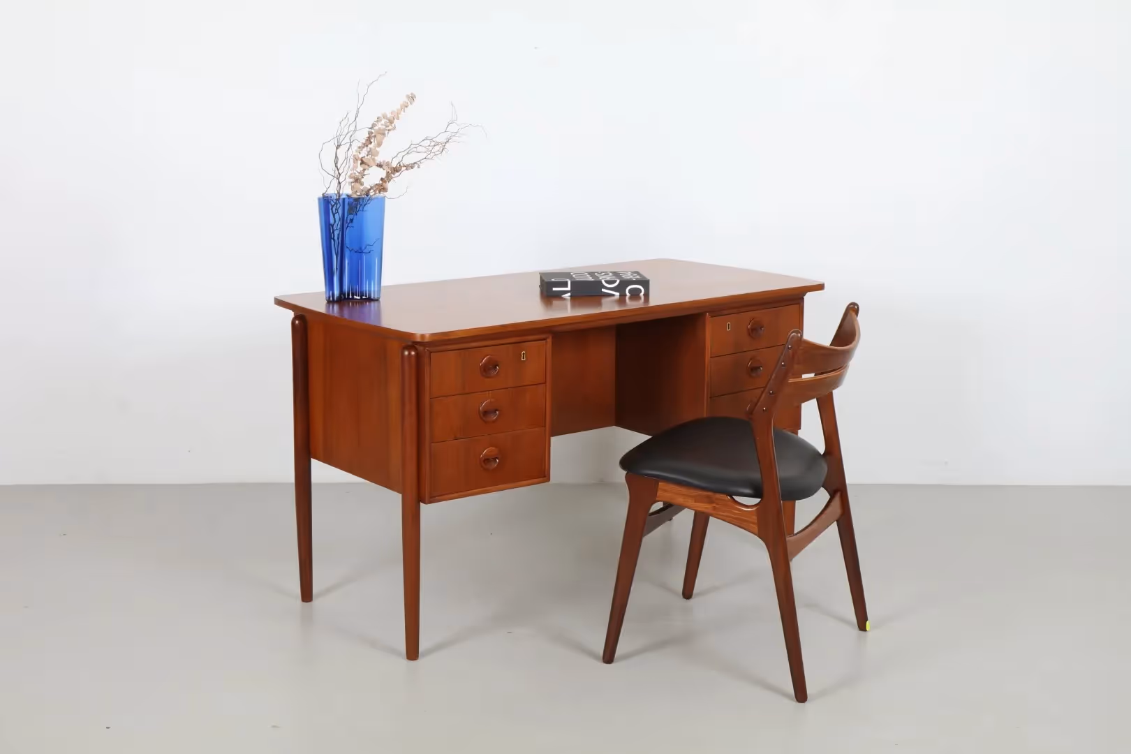 Refined Mid-Century Danish Teak Desk