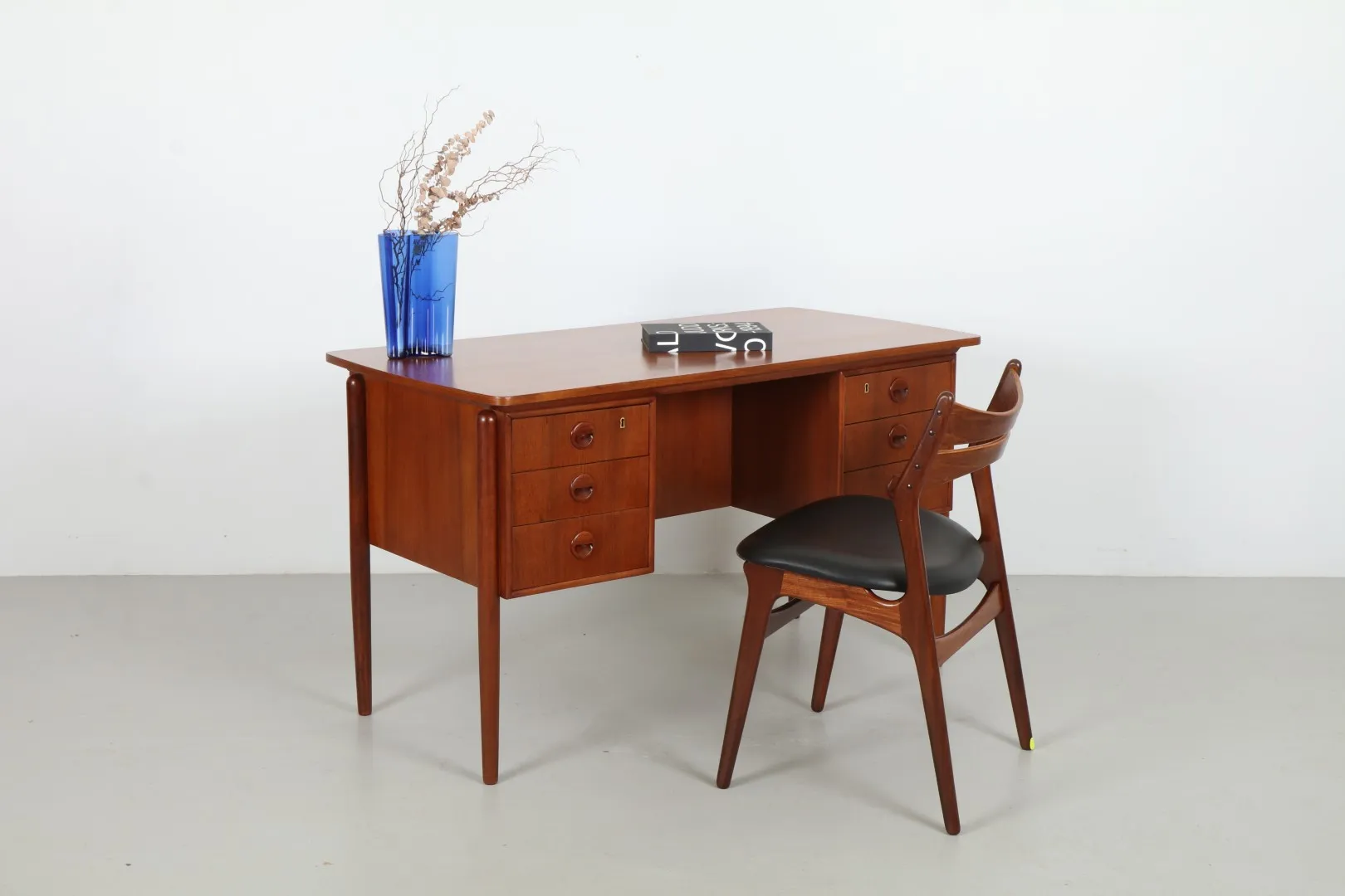 Refined Mid-Century Danish Teak Desk