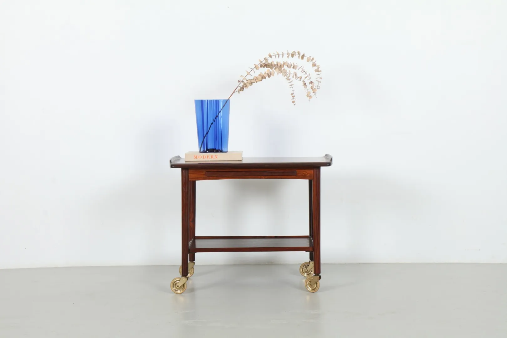Stunning Knud Bent (attr) Rosewood Drinks Trolley by Dyrlund