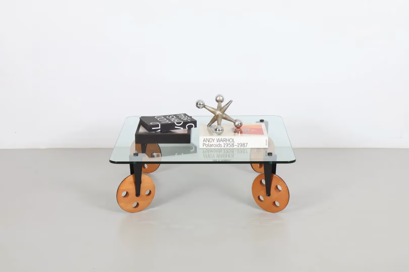 Playful Gae Aulenti 'Tavolo con Ruote' Table by Fontana Arte