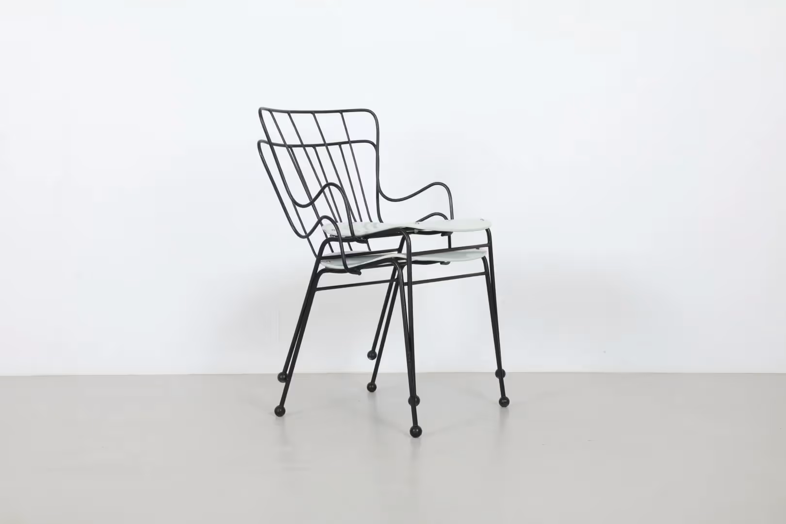 Pair of Inspired Ernest Race 'Antelope' Chairs by Race Furniture