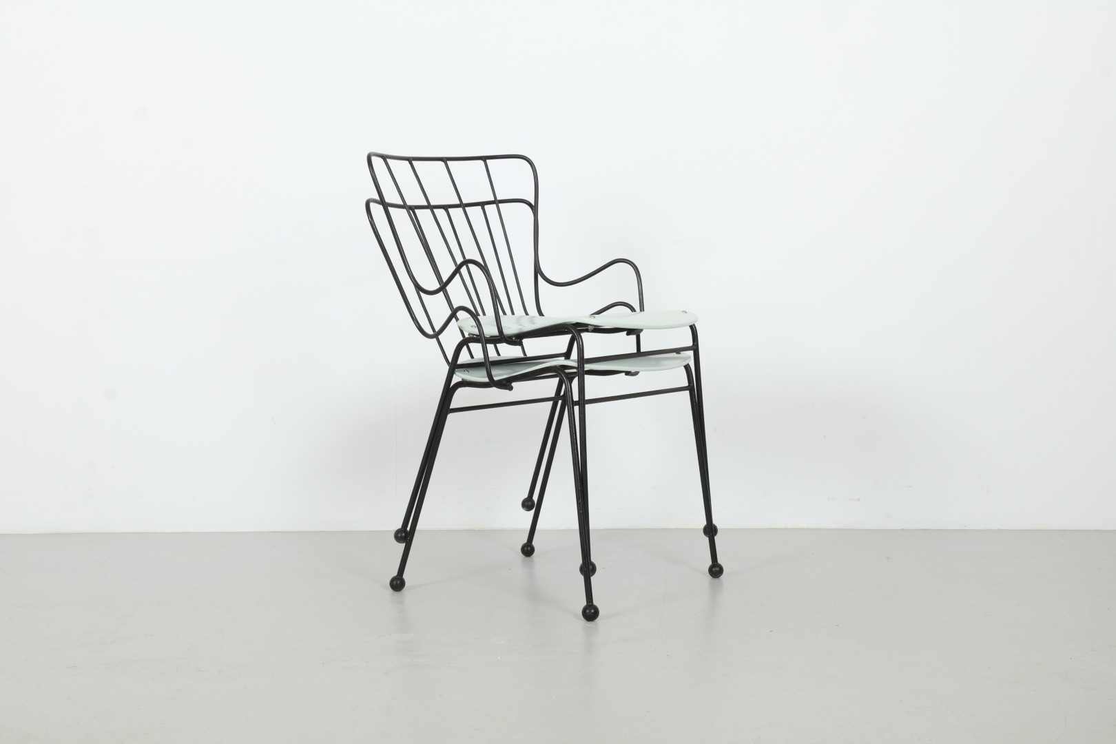 Pair of Inspired Ernest Race 'Antelope' Chairs by Race Furniture