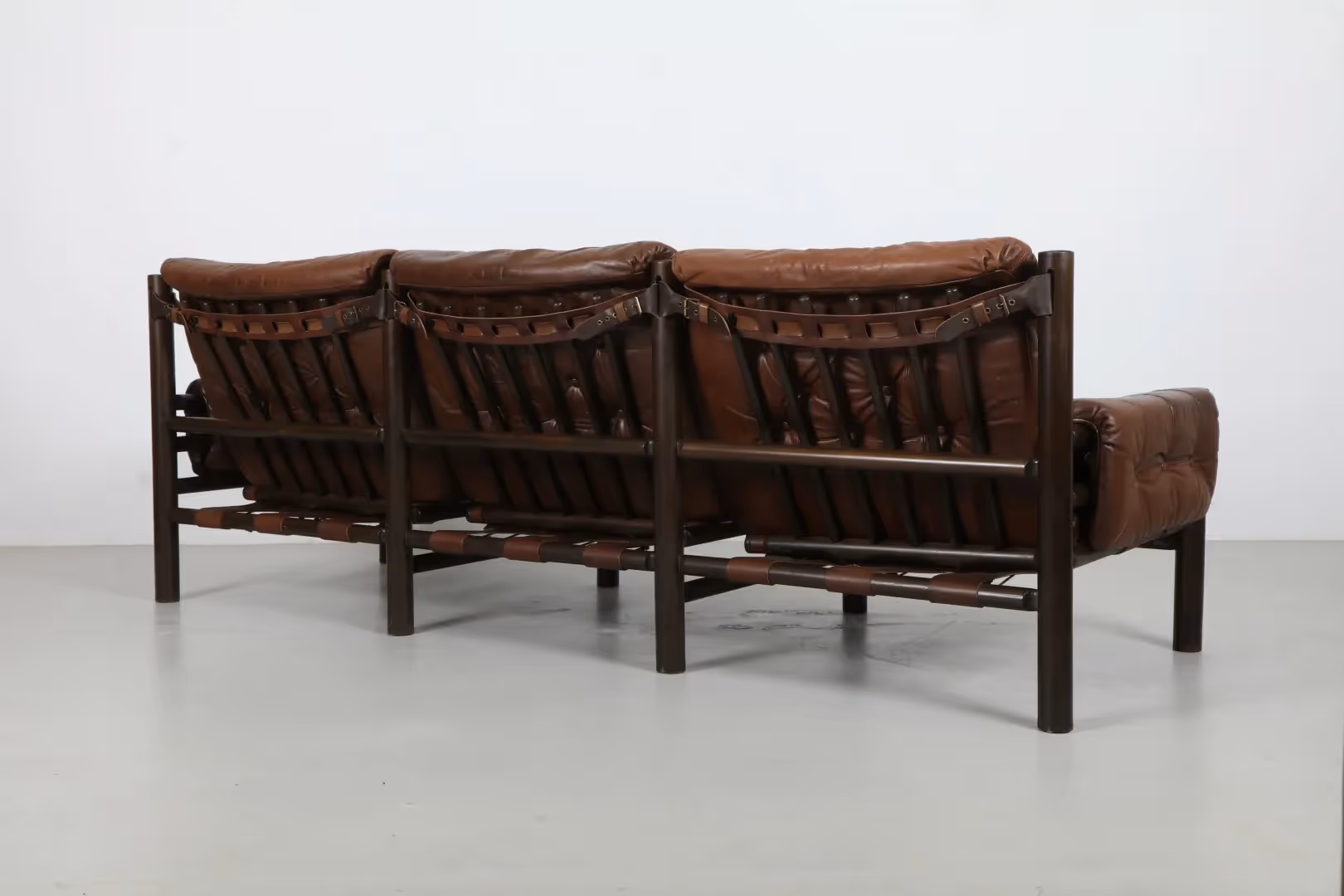 Deluxe Ivar Opsvik 'Tunis' Leather Safari Sofa by Bruksbo