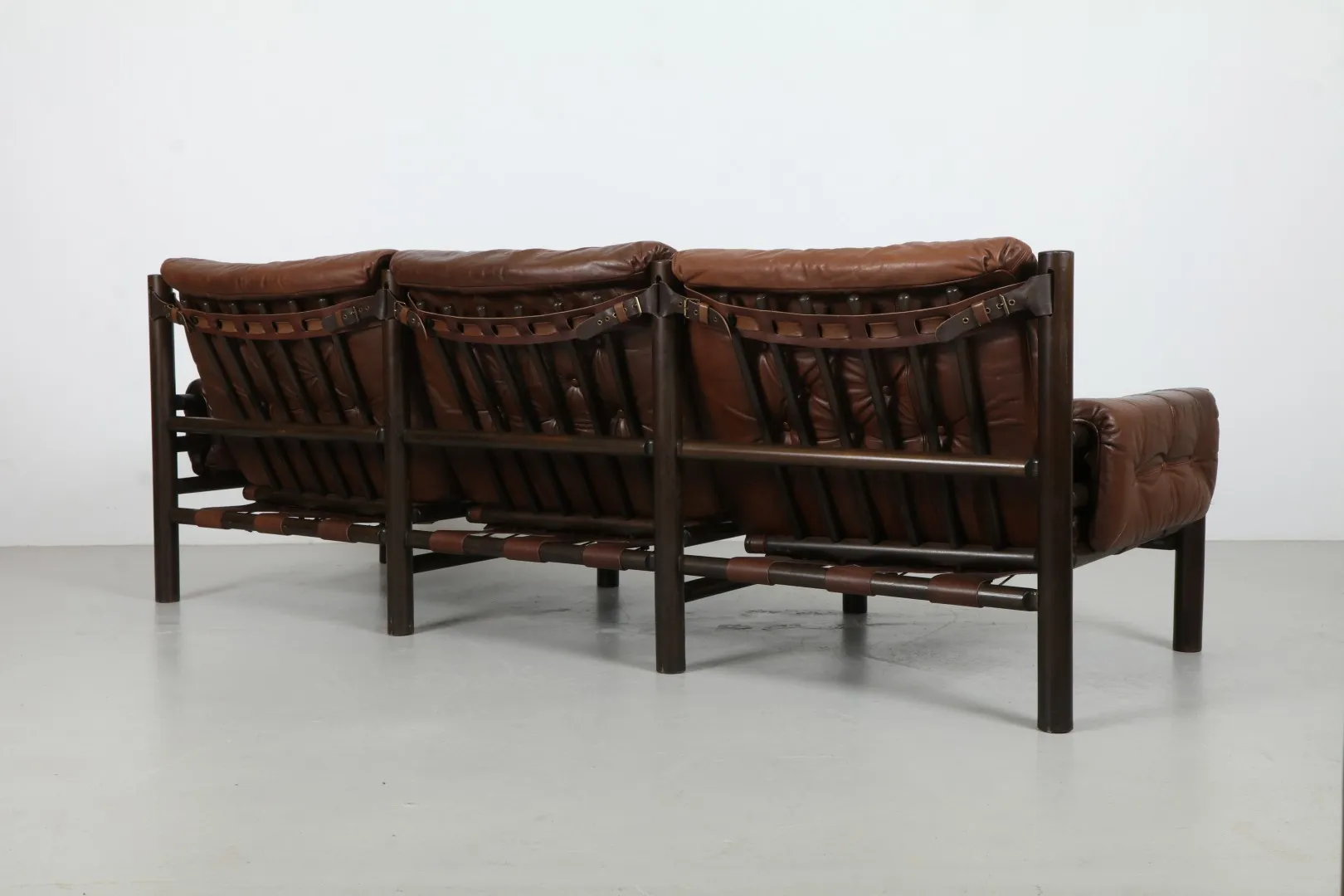 Deluxe Ivar Opsvik 'Tunis' Leather Safari Sofa by Bruksbo