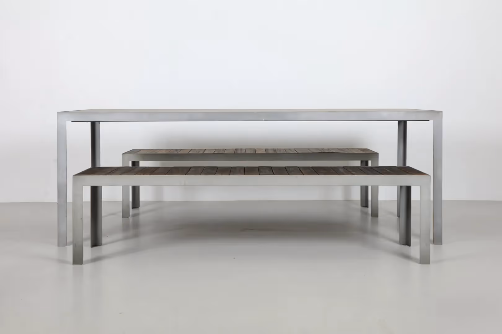 Crisp Bob McDonald NZ Made Outdoor Dining Table and Benches