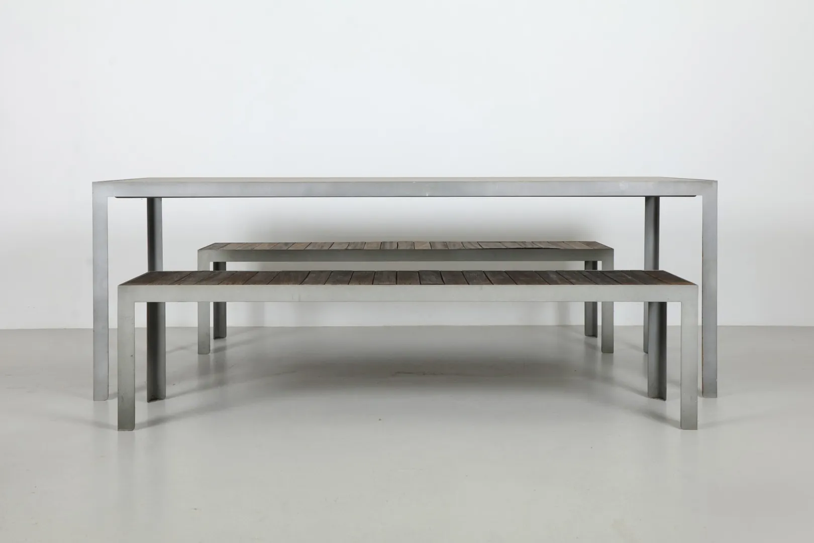 Crisp Bob McDonald NZ Made Outdoor Dining Table and Benches