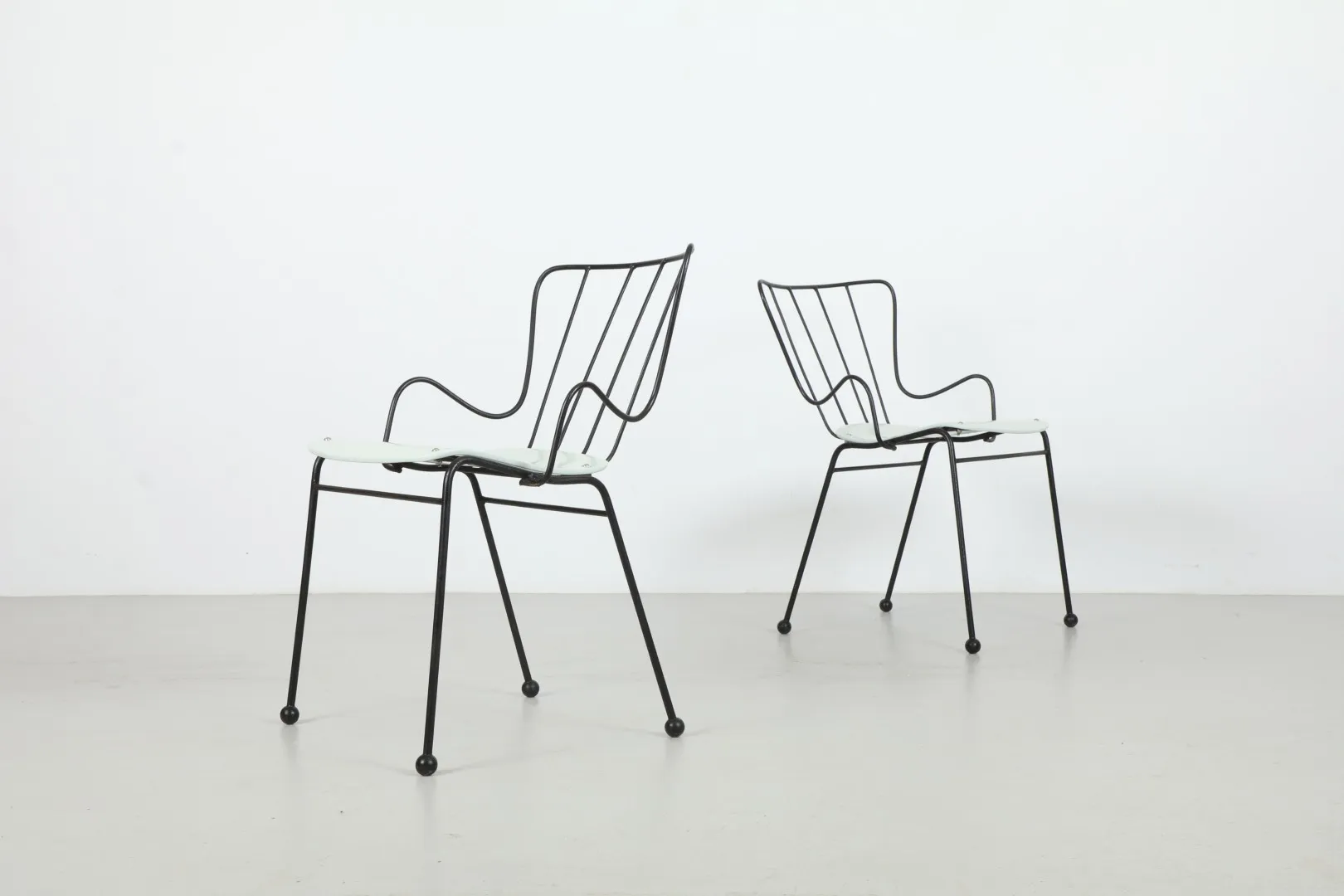 Pair of Inspired Ernest Race 'Antelope' Chairs by Race Furniture