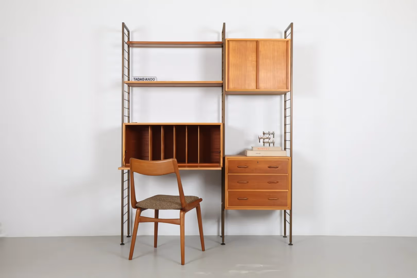 Iconic Robert Heal 'Ladderax' Freestanding Two Bay Shelving Unit by Staples