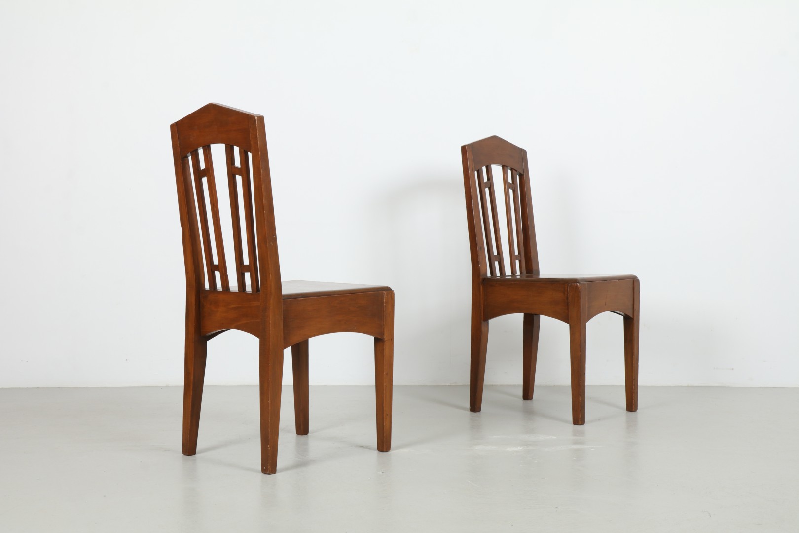 Four Revered Roy Lippincott 'Massey Agricultural College' Chairs