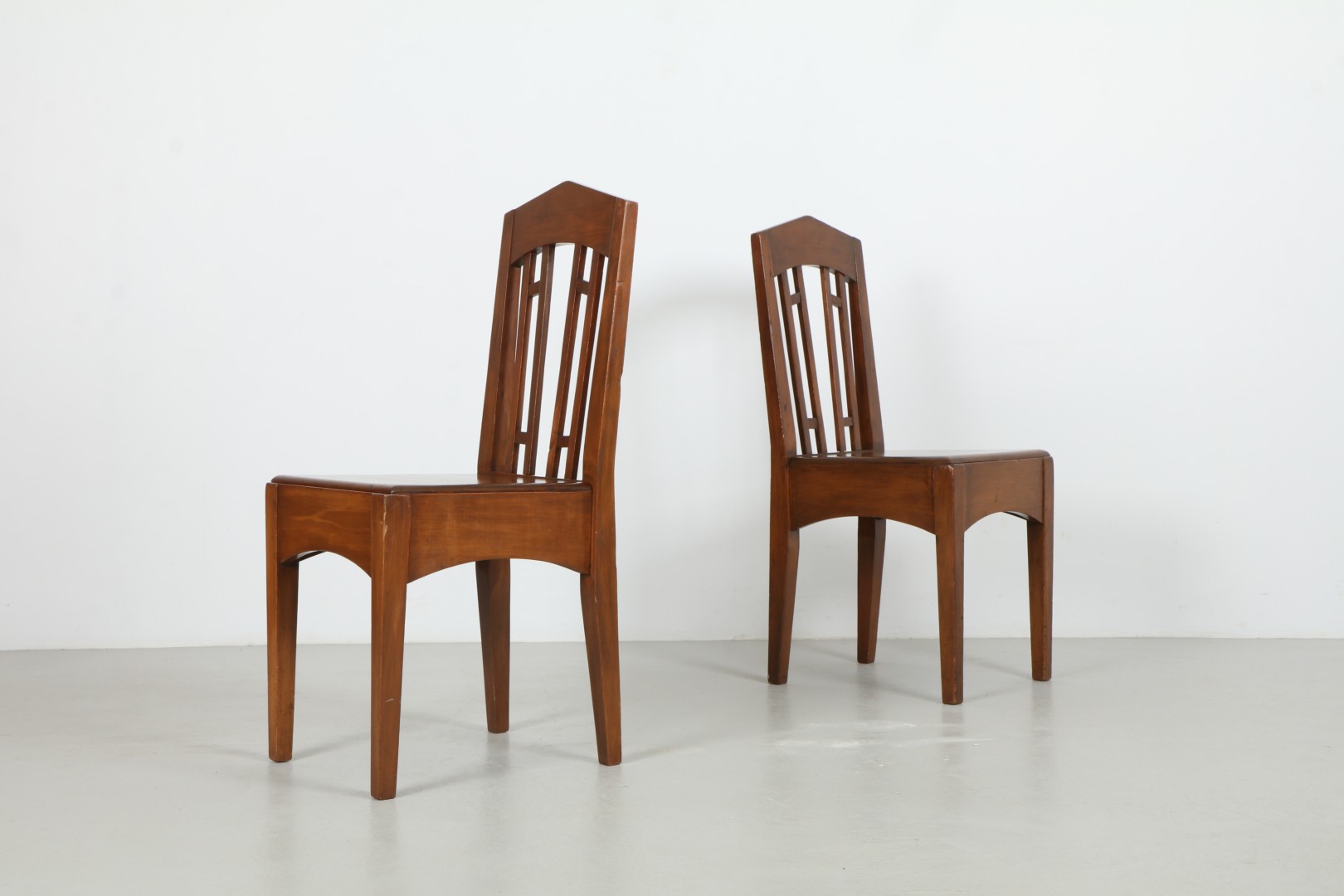 Four Revered Roy Lippincott 'Massey Agricultural College' Chairs
