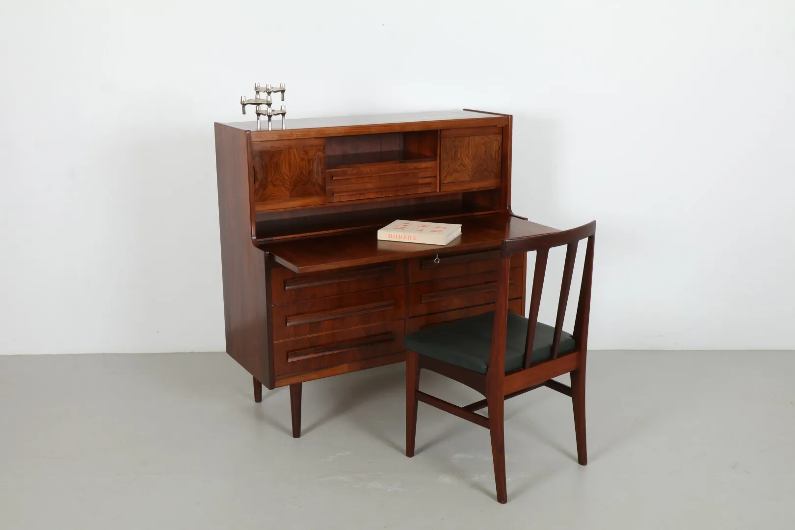 Refined Sigfrid Omann 'Model 364' Secrataire Desk by Olholm Mobelfabrik