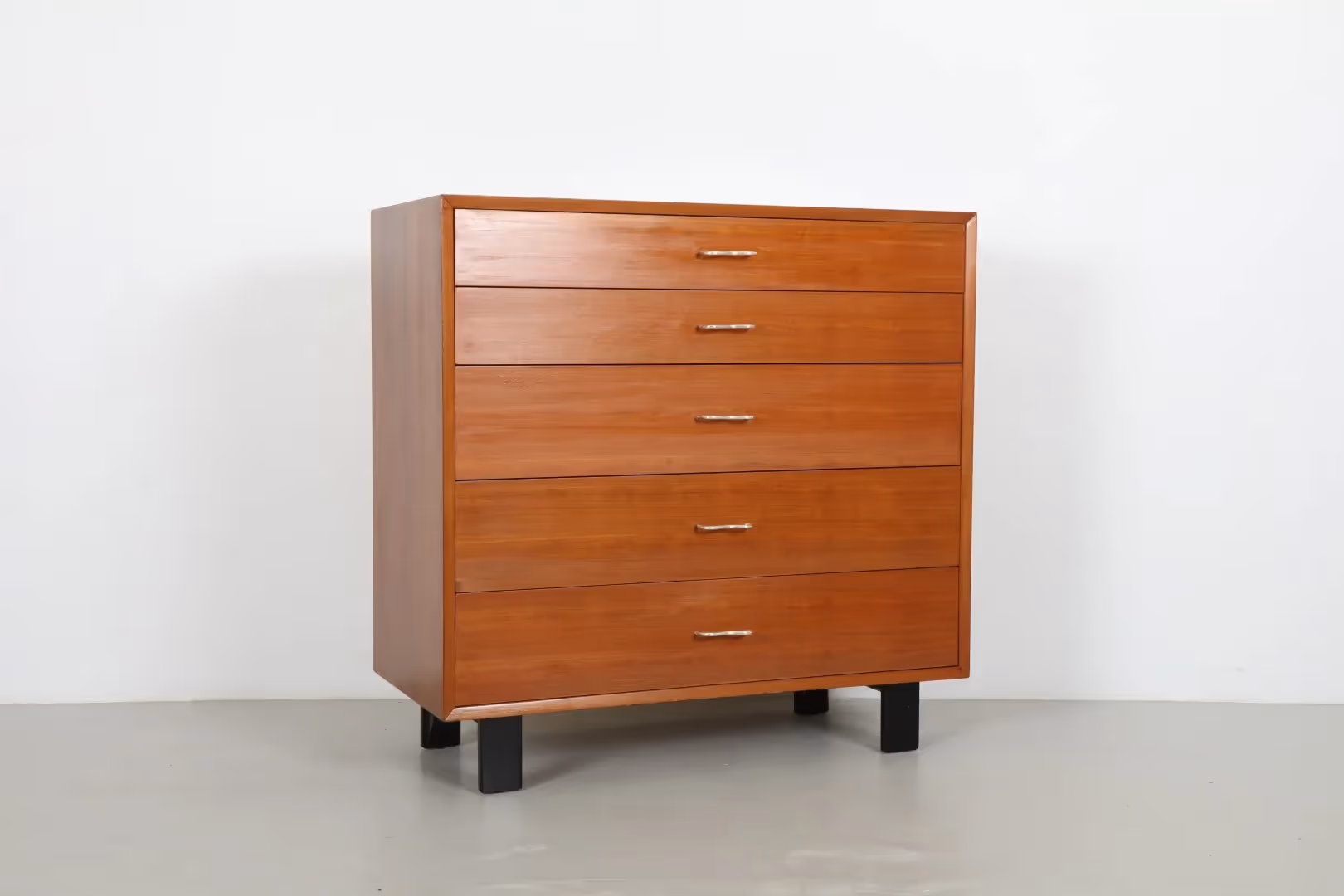 Rare George Nelson 'Model 4620' Walnut Chest of Drawers by Herman Miller