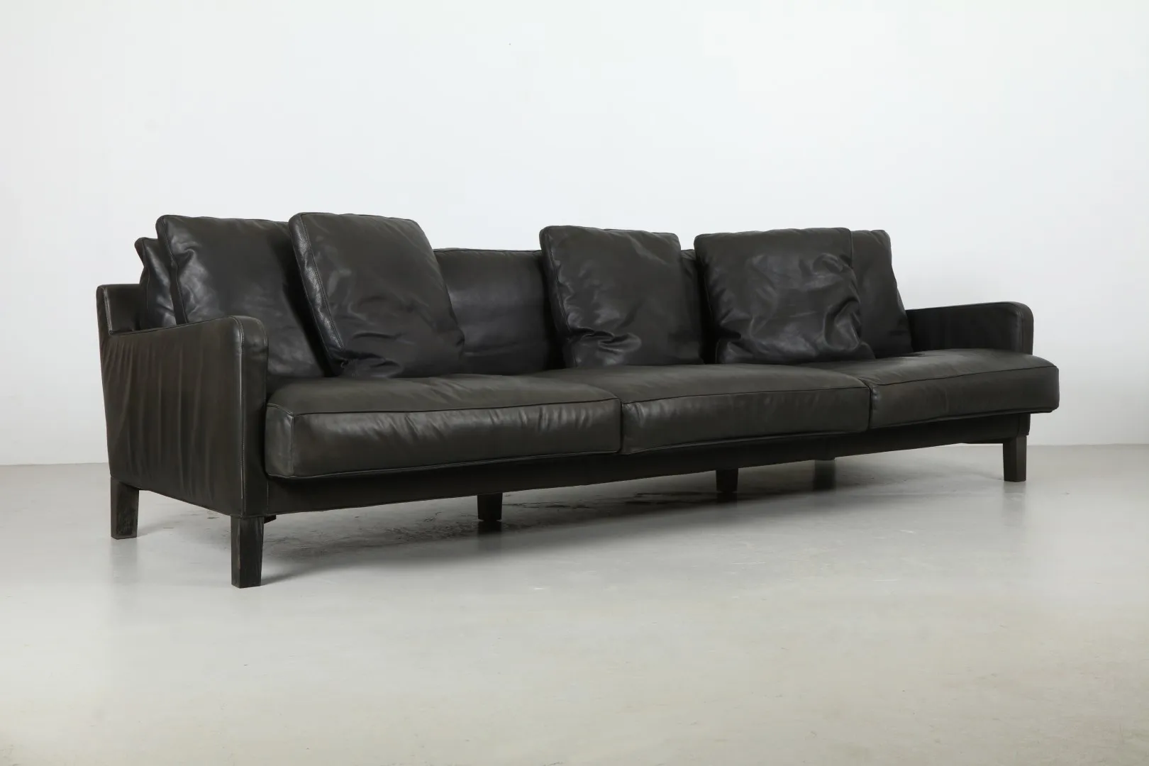 Deluxe Piero Lissoni 'Dumas' Leather Sofa by Living Divani