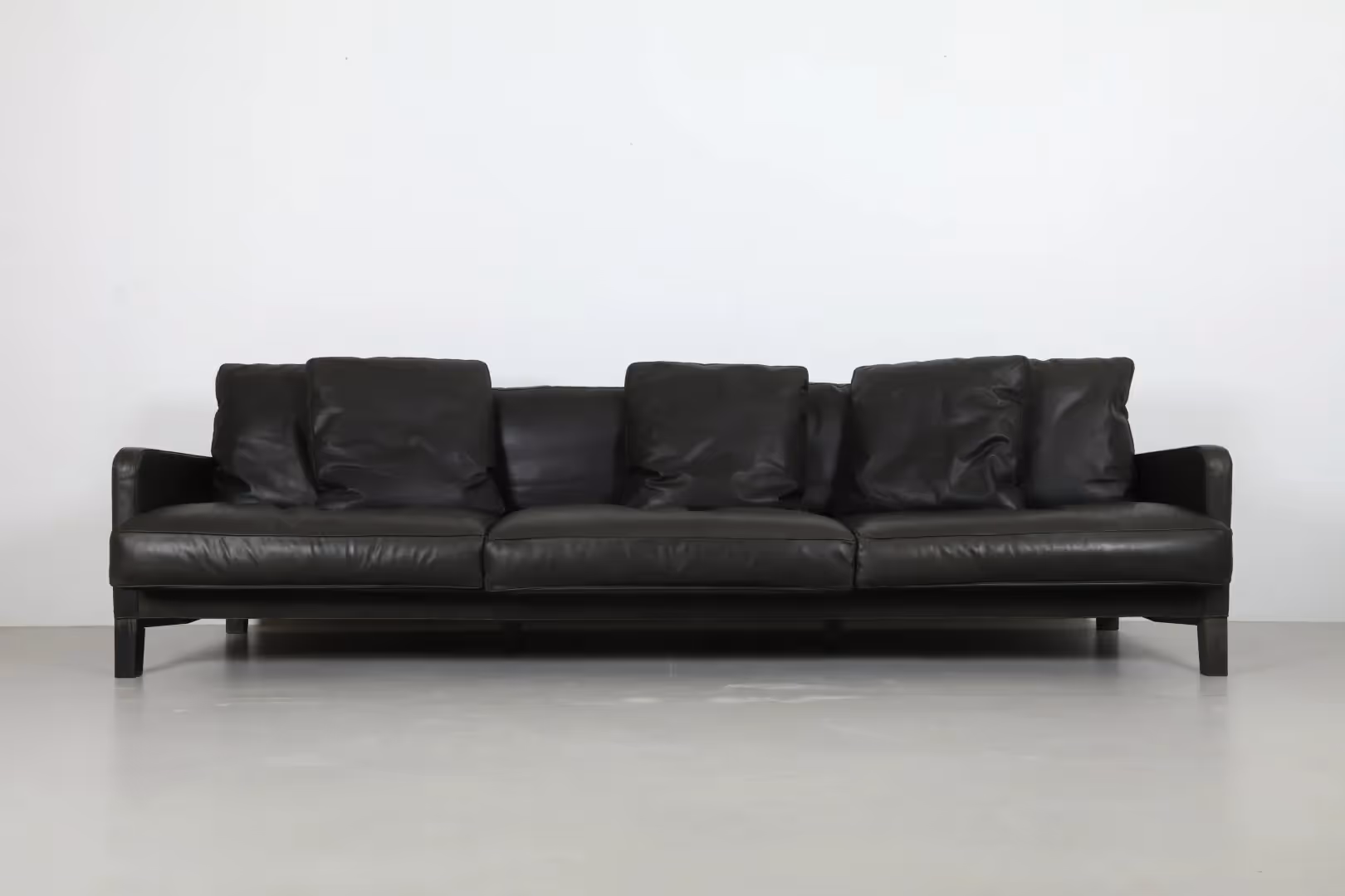 Deluxe Piero Lissoni 'Dumas' Leather Sofa by Living Divani