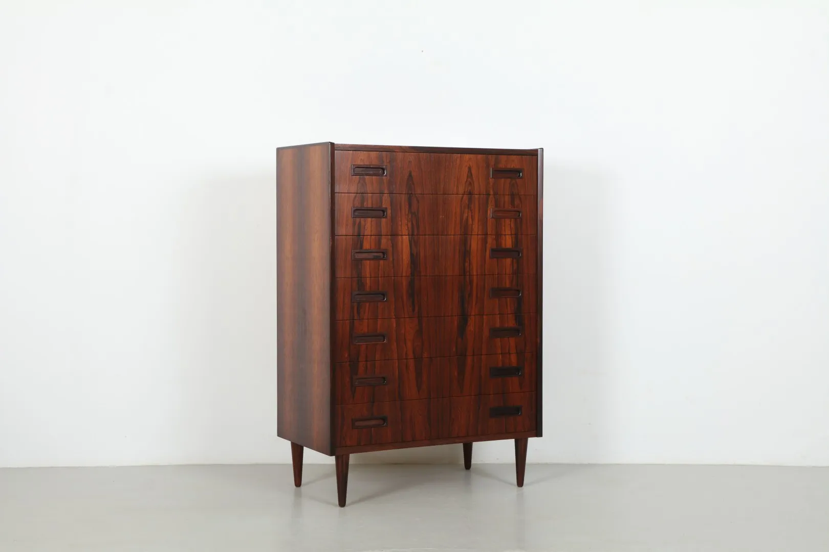 Sharp Hugo Nielsen Rosewood Chest of Drawers by Uhrhoj Mobelfabrik
