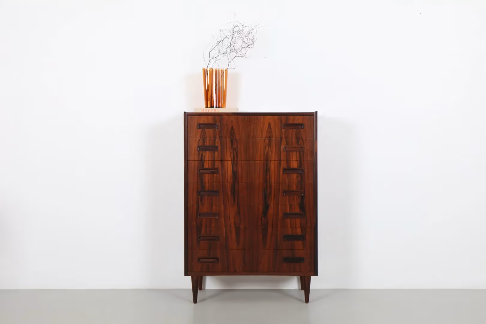 Sharp Hugo Nielsen Rosewood Chest of Drawers by Uhrhoj Mobelfabrik