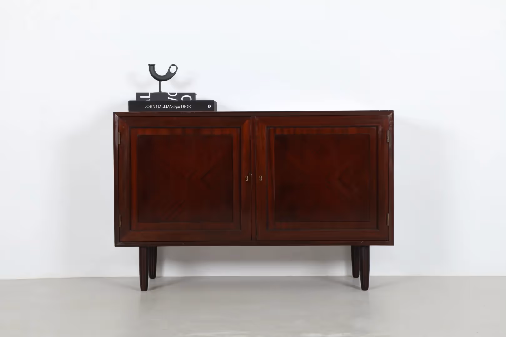 Striking Mid-Century Danish Compact Sideboard in Mahogany