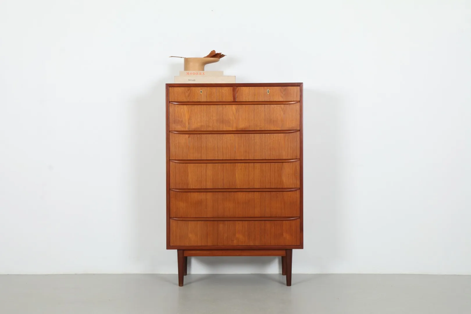 Spacious Mid-Century Danish Teak Chest of Drawers