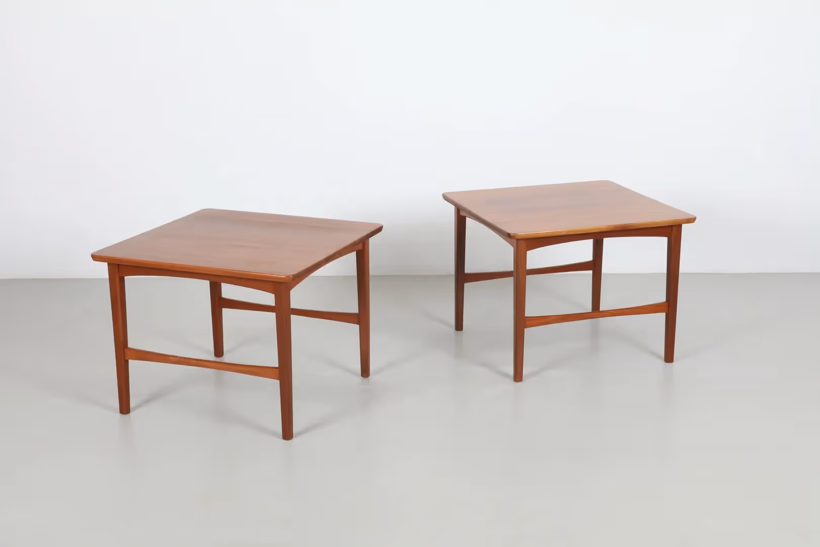 Pair of Mid-Century NZ Made Solid Mahogany Side / Coffee Tables