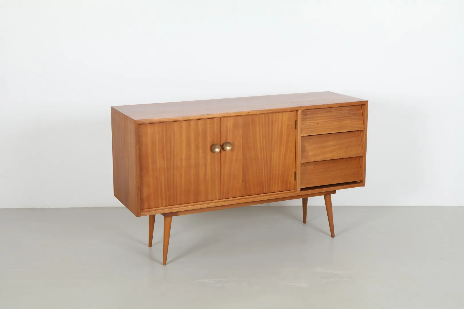 Rare Bob Roukema Solid Mahogany Sideboard by Jon Jansen